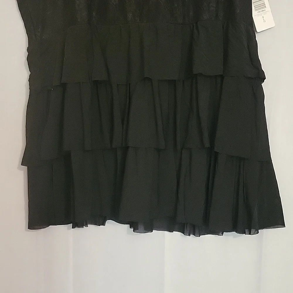 Women's Torrid Black Lace Babydoll Top NWT Sz 0 L 12 - Picture 2 of 11